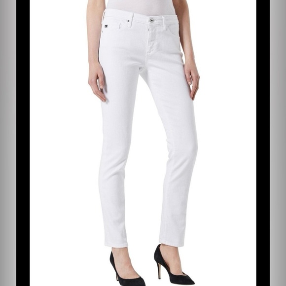 Ag Adriano Goldschmied White Skinny Jeans excellent condition like new - Picture 1 of 13